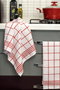 Hermia Juego de Toallas de Mano de Algodón 100% Rojo (5 Piezas) 50x70cm Suaves y Absorbentes Lujosas para Baño